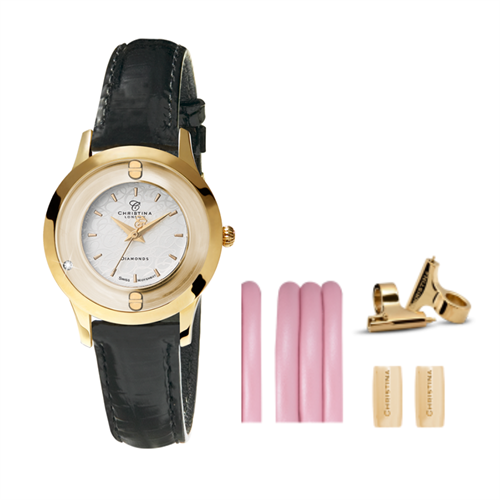 Collect ur 334GWBL+ Lyserød Watch Cord set - Christina Jewelry & Watches